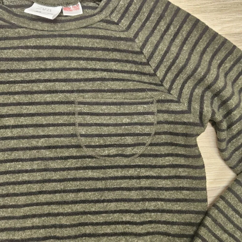 Boys Longsleeve Stripe Shirts Size 5/6 Casual Tommy Bahama Zara Carters Holiday